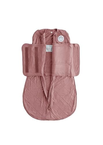 Dreamland Baby Viscose Swaddle Blanket (0-6 Months). 1.0 TOG Ultra Soft Swaddle Blanket w/Built in Band. 95% Viscose, 5% Spandex (Rose). Mom-Owned US Business, Premium Materials - Image 1
