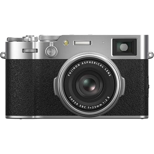 Fujifilm X100VI Digital Camera (Silver) Premium Creator Bundle – 64GB SD Card, USB Reader, Cleaning Kit, Strap, Lens Cap, Air Blower, & Accessories thumbnail 2