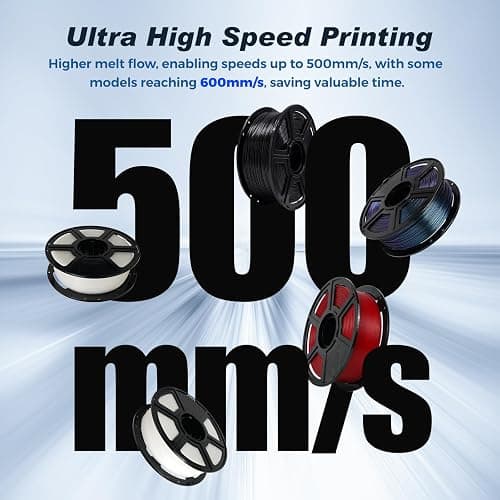 FLASHFORGE Rapid PLA Filament 1.75mm Ruby Red, 500mm/s High Speed Printing, 3D Printer Filament 1kg Spool, Dimensional Accuracy +/- 0.02mm, Enjoy Exceptional Print Quality thumbnail 3