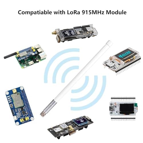 Waterproof 5.8dBi Lora 915MHz Fiberglass Antenna with 20Ft Low Loss KMR195 Cable for Helium Hotspot RAK Nebra Bobcat 300 SenseCAP M1 Hotspot HNT Miner Heltec V3 Meshtastic LORA32 915MHz LoRa Module thumbnail 6