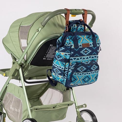 Montana West Wrangler Callie Diaper Bag Backpack with Stroller Straps Multifunction Baby Travel Bag WG2204-9110NY thumbnail 6
