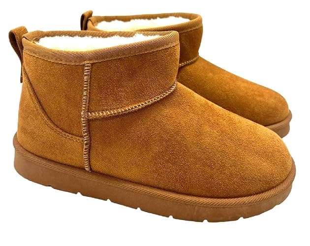 sole london LADIES WOMENS FLAT ANKLE WARM FAUX FUR LINED WINTER SNUGGSLIP ON SHOES BOOTS thumbnail 5