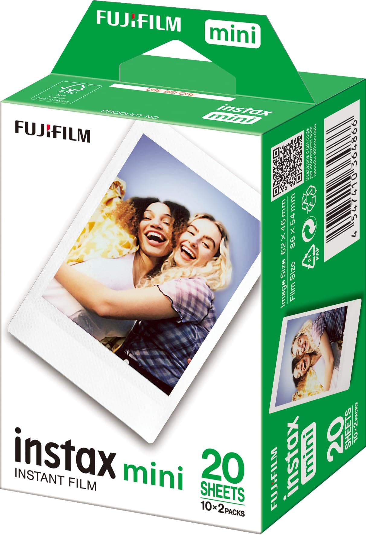 instax Fujifilm mini Instant Film, 2x 10 sheets, 20 sheets, White border thumbnail 2
