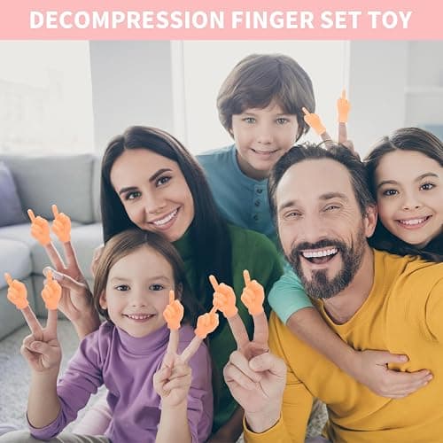 30 PCS Tiny Middle Finger Puppet, Miniature Small Hands, Mini Finger Hands Funny Hand Puppet for Game, Fun and Realistic Design Party Favors for Adults Kids thumbnail 2