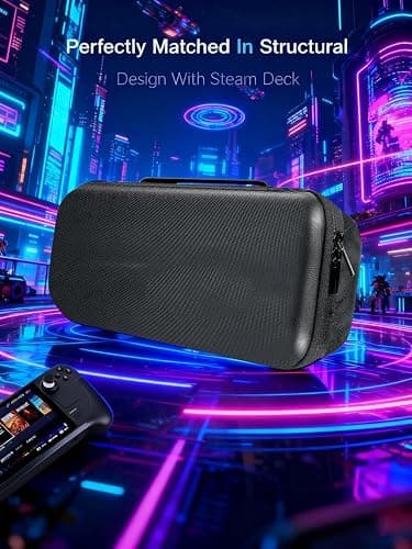 MeloSync Carrying Case Compatible with Steam Deck/Steam Deck OLED, Protective Hard Shell Travel Case for Steam Deck Console & Accessories thumbnail 5