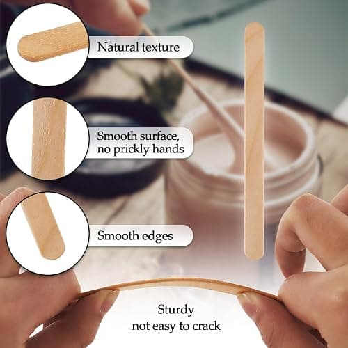 KTOJOY 200 Pcs Craft Sticks Ice Cream Sticks Natural Wood Popsicle Craft Sticks 4.5 inch Length Treat Sticks Ice Pop Sticks for DIY Crafts thumbnail 7