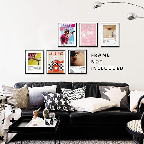 Harry Styles Poster Gifts 8x10 Canvas Prints Unframed Set of 6 Music Posters for Room Aesthetic Wall Decor Taylor Swift Poster Canvas Wall Art thumbnail 6