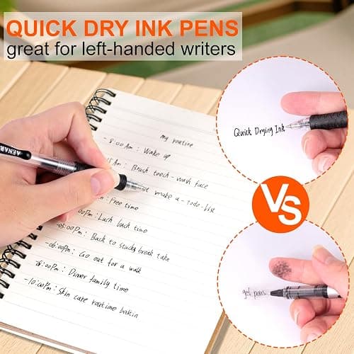 Gel Pens, 30 Pack Black Gel Pen Fine Point, Retractable Gel Ink Rollerball Pens for Smooth Writing (0.7mm) Back to School Supplies thumbnail 7