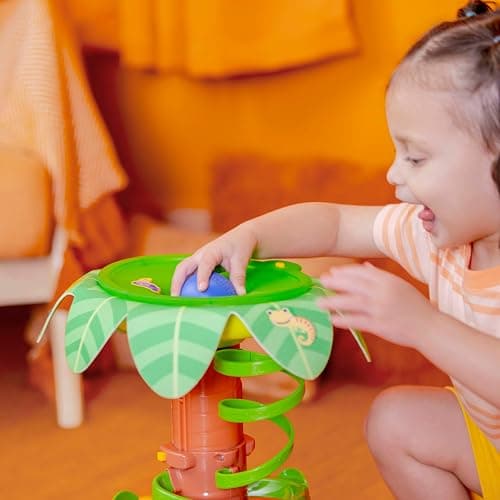 Bright Starts Tropical Twirl Ball Play Toy with Lights & Music, 5 Balls Included, Unisex, 6 Months+ thumbnail 8