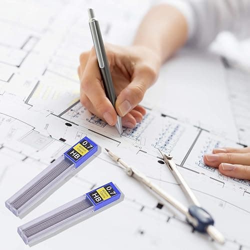 Morepack 0.7mm Lead Refills for Mechanical Pencil 240 Pcs | Break Resistant Black HB Leads thumbnail 2