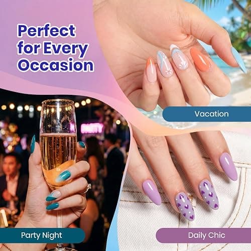 Beetles Gel Nail Polish Set, 20 Colors All Season Gel | Pink Green Blue Fall Colors Soak Off UV Gel Polish with Base Top Coat for Beginners Nail Art Home thumbnail 5