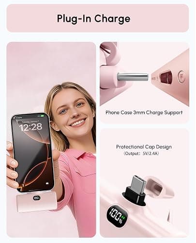 pink portable charger thumbnail 2