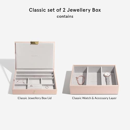Stackers Blush & Champagne Gold Classic Jewellery Box, Set of 2 thumbnail 4