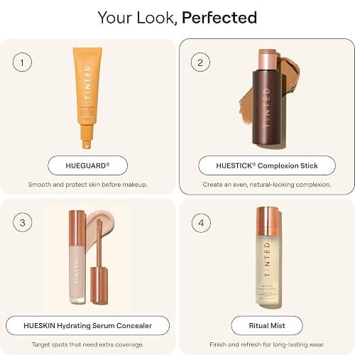 Live Tinted HUESTICK Complexion Stick - Medium-to-Full Buildable Coverage - Soft Matte Finish - Multitasking Makeup Stick - Lightweight, Creamy Formula - Shade 06 thumbnail 9
