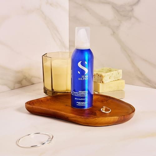 Alfaparf Milano Semi Di Lino Volume Mousse Conditioner for Fine Hair - Anti Frizz Hair Conditioner to Add Volume & Body - Hair Thickening Foam - Sulfate Free & Professional Salon Quality (6.76 Fl Oz) thumbnail 3