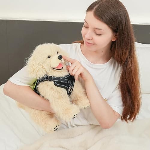 Chongker Dog Stuffed Animals Plush with Magnetic Toys, Soft Cuddly Golden Retriever Plush Toys, Large Stuffed Puppy Dog Stuffed Animals, Birthday Gift for Kids Girls Boys thumbnail 7