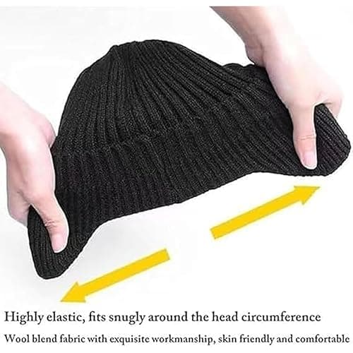 UUXUUX Cozy Head Beanie Winter Hat with Ear Flaps, Brim,Soft Knit Hat for Men, Women,Ideal for Hiking,Skiing & Outdoor thumbnail 5