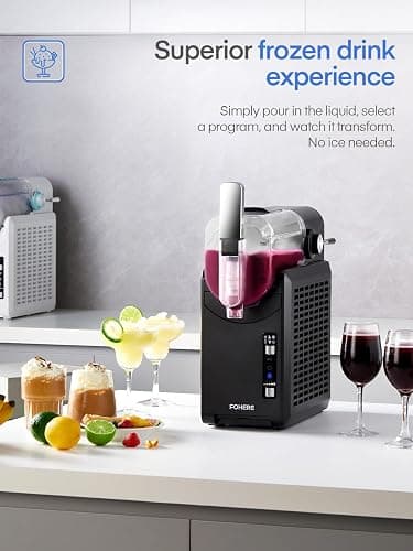 Slushie Machine, with 5 Presets + Custom Option, Auto-Clean Slushy Machine for Home, No Ice Needed, 12 Hours Freshness, Frozen Drink Maker for Spiked Slushies Frappés and More thumbnail 3