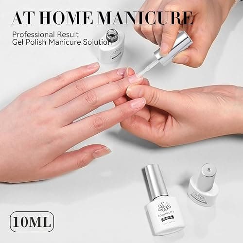 Born Pretty Top Coat Gel UV - No Wipe Super Top Coat Gloss Base Gel Kein Absplittern Oder Abblättern und Lang Anhaltend Unterlack und Überlack Set thumbnail 9