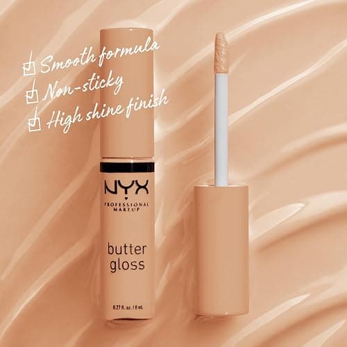 NYX PROFESSIONAL MAKEUP Butter Gloss, Non-Sticky Lip Gloss - Fortune Cookie (True Nude) thumbnail 2