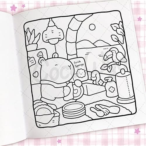 Cozy Days: A cute and comfy colouring book (Coco Wyo) thumbnail 6