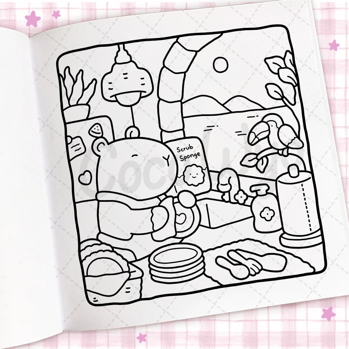 Cozy Days: A cute and comfy colouring book thumbnail 6