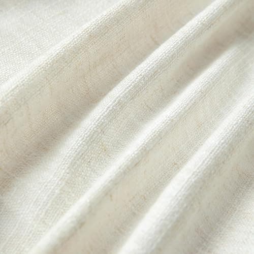 TWOPAGES Liz Linen Custom Curtain Customizable Size Blackout Pleated Header Memory Trained Neutral Linen Textured Window Drapes for Living Room Bedroom Patio Door Ceiling Track and Rod,1 Panel thumbnail 8