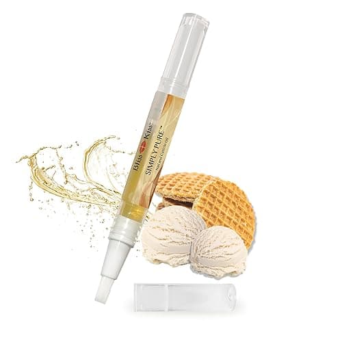 Bliss Kiss | 1 Vanilla Fragrance | Nail Oil Cuticle Pen w/Vitamin E & Jojoba⏤Nail Strengthener Nail Growth Serum for Brittle Peeling Breaking Thin Nails