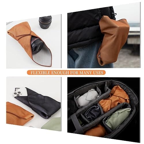 MDAOCRY Camera Protective Wrap, Lens Protector, Magic Self-Adhesive Cloth for DSLR/Camera Lens/Phone/Accessories, 13.8''*13.8 thumbnail 6