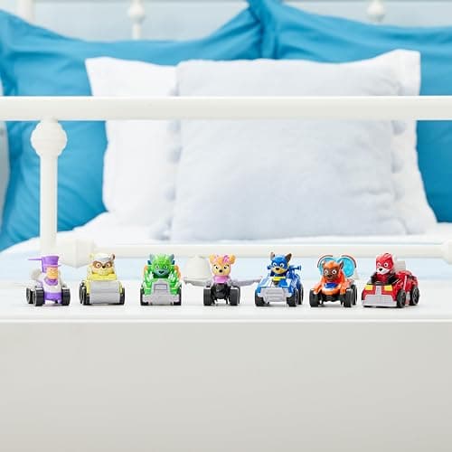 Paw Patrol: The Mighty Movie Toy Vehicle Set- 7 New Cars & Trucks w Exclusive Mayor Humdinger Action Figure-Includes Rubble, Chase, Skye, Zuma, Marshall, Rocky thumbnail 2