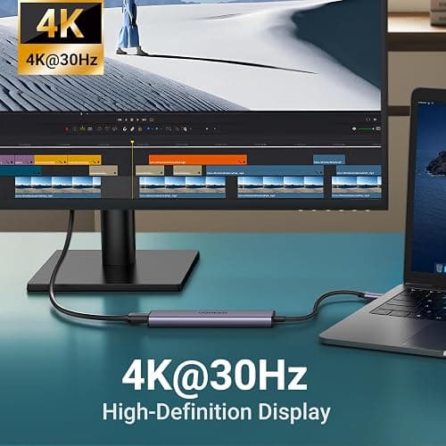 UGREEN USB C Hub 5 in 1 Multiport Adapter Revodok 105 4K HDMI, 100W Power Delivery, 3 USB-A Data Ports, USB C Dongle for MacBook Pro/Air, iPad Pro, iMac, iPhone 16 Pro/Pro Max, XPS, Thinkpad thumbnail 8