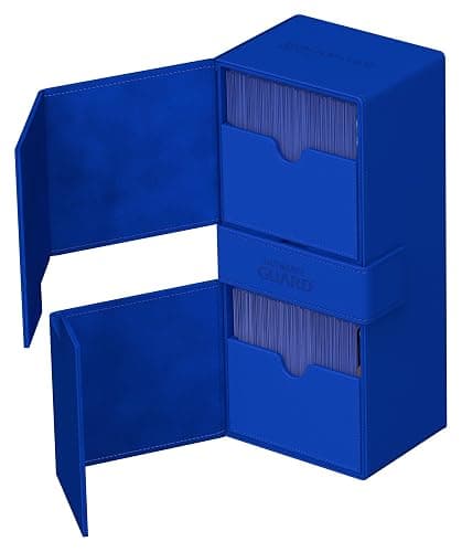 Ultimate Guard Twin Flip'n'Tray 266+, Deck Case for 266 Double-Sleeved TCG Cards + Dice Tray, Blue, Independent Magnetic Closure & Microfiber Inner Lining thumbnail 9