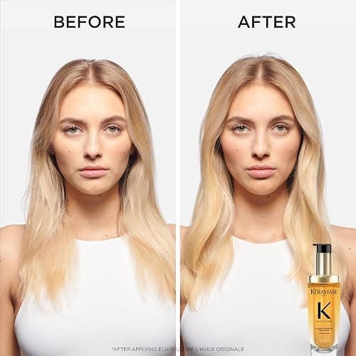Kerastase Elixir Ultime Refillable Hair Oil - Hydrates & Smoothes Frizz, Adds Shine, With Wild Camellia, Nourishes & Strengthens Hair, For All Hair Types thumbnail 4