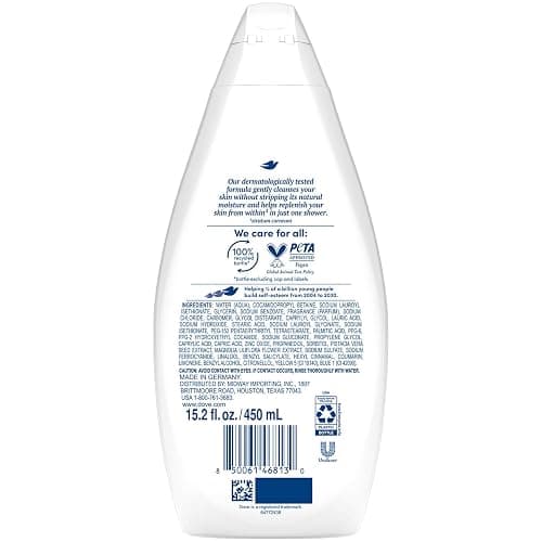 Dove Body Wash, Gentle Pamper 3-Pack – Soothing Moisturizing Cleanser for Soft Skin, 15.22 Oz Ea thumbnail 4