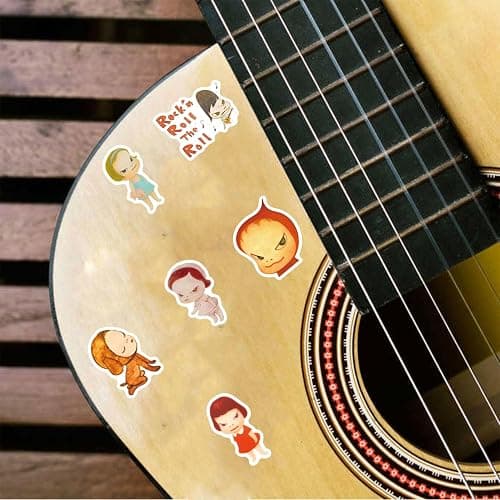 130pcs Yoshitomo Nara Stickers Pack,Aesthetic Vinyl Waterproof Decals for Water Bottle,Laptop,Phone,Skateboard,Scrapbooking,Bumper Decor for Fans for Party Supply Decor thumbnail 7