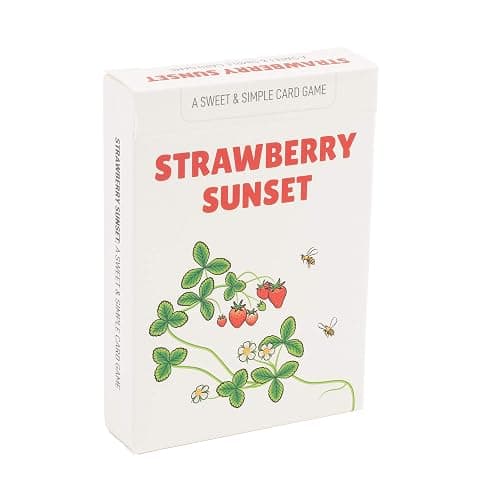 Stellar Factory Strawberry Sunset Light Strategy Card Game, 2-4 Players | Made in USA cardstock, 2.5" x 3.5" cards | a gentle planning-based race game for ages 8+ | minimal components, portable - Image 1