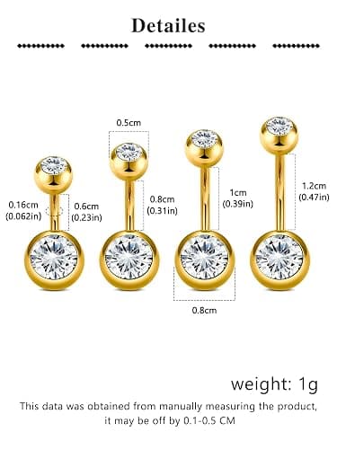 more gold belly ring options thumbnail 2