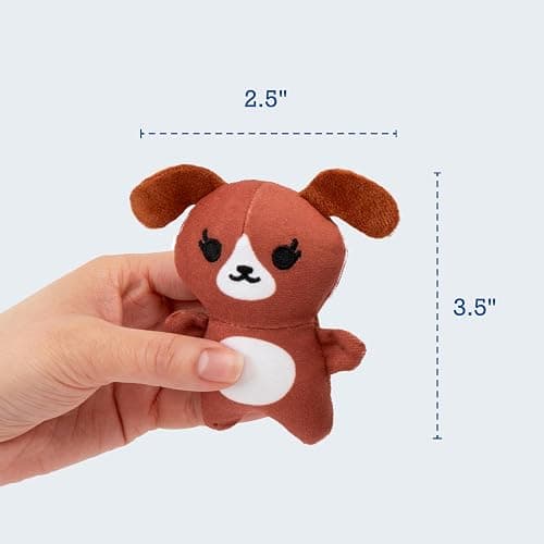 Emotional Support Puppies, Cuddly Stuffed Animals by Relatable | Plushies and Cute Stuff, Great Gift Ideas for Loved Ones of All Ages, Includes 5 Plushies with Carrying Basket thumbnail 8