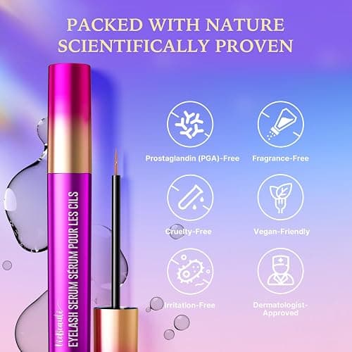 Premium Eyelash Serum and Eyebrow Enhancer by VieBeauti, Lash boost Serum for Fuller and Thicker Lashes & Brows (3ML) thumbnail 5
