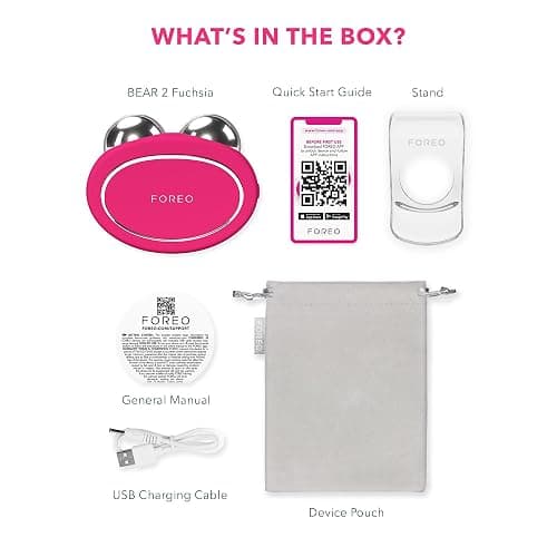 FOREO Bear 2 Advanced Toning Microcurrent Facial Device -Face Sculpting Tool - Firm & Contour - Non-Invasive - Increases Skin Care Absorption - Fuchsia thumbnail 6