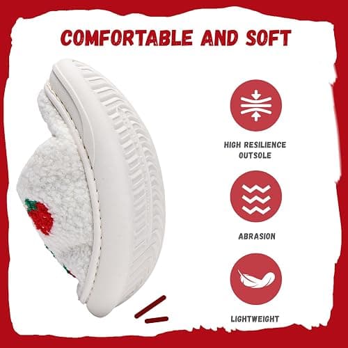 IceUnicorn Kids Slippers Boys Girls Warm Soft Plush Memory Foam House Slippers Big Little Kids Non-Slip Winter Home Shoes for Indoor Outdoor thumbnail 4