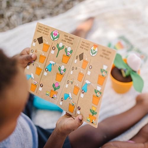 Melissa & Doug Let’s Explore Flower Gardening Play Set with Color-Changing Flowers (16 Pieces) thumbnail 7