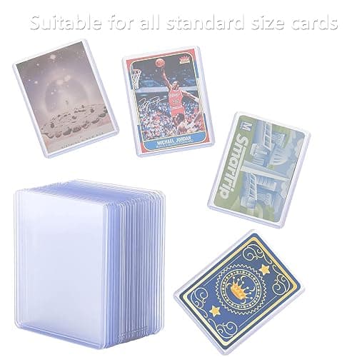 WAIZHIUA 100Pcs 3x4 Top Loaders Clear Card Sleeves, 35pt Rigid Thick 76x101mm Standard Size Toploader Card Protectors for Pokemon MTG Hockey Golf Sports Cards (Pack of 100) thumbnail 5