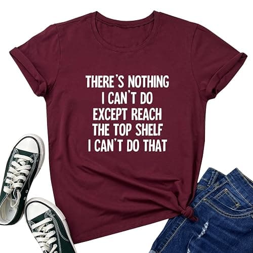BLACKOO Women There's Nothing Funny Tshirts Graphic Cute Tees - Image 1