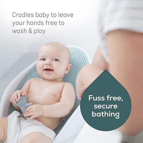 Angelcare - Baby Bath Support - Soft Touch Support - Water Level Indicator - Ideal for Babies Less Than 6 Months Old - Aqua thumbnail 4