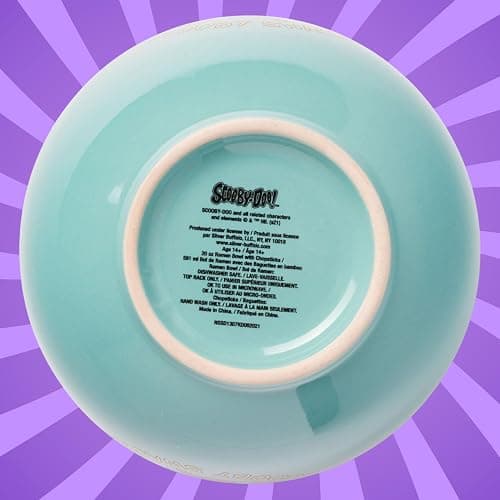 Silver Buffalo Scooby-Doo Scooby Snacks Ceramic Ramen Noodle Rice Bowl with Chopsticks, Microwave Safe, 20 Ounces thumbnail 9