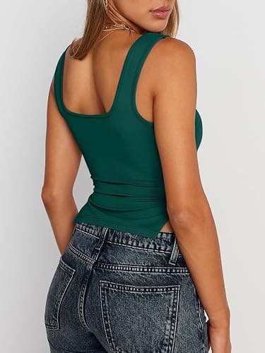 Trendy Queen Womens Cute Summer Going Out Concert Backless Crop Tank Top thumbnail 4