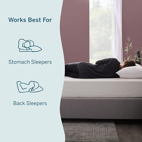 Lucid® 10" Medium Gel Memory Foam Mattress – Bamboo Charcoal & Cooling Gel – Fiberglass Free – Bed in a Box – CertiPUR-US® Certified – Queen Size thumbnail 8