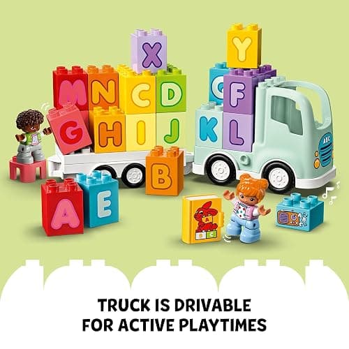 LEGO DUPLO Town Alphabet Truck Toy - Toddler Learning & Educational Toys for Preschool, Ages 2+ - Alphabet Blocks for Boys & Girls - Baby Gift Ideas for Birthdays - 10421 thumbnail 5
