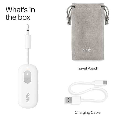 Twelve South AirFly SE | Bluetooth Wireless Audio Transmitter Adapter for AirPods/Headphones, 20+ Hr Battery, Works with 3.5mm aux Jacks on Airplanes, TVs, Gym Equipment, and Travel thumbnail 9
